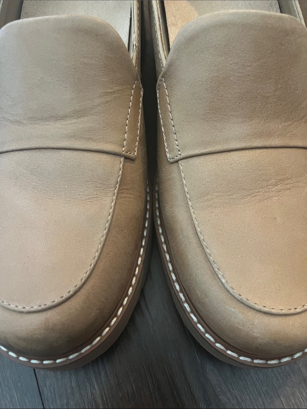 Naturalizer Women's leather Tan Suede Slip-On Loafers SZ 7.5M - Picture 5 of 5